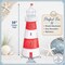 Lighthouse 16" Metal Sign for Wall Decorations, Wreath Attachments, and Craft Accents - Summer, Nautical, Beach